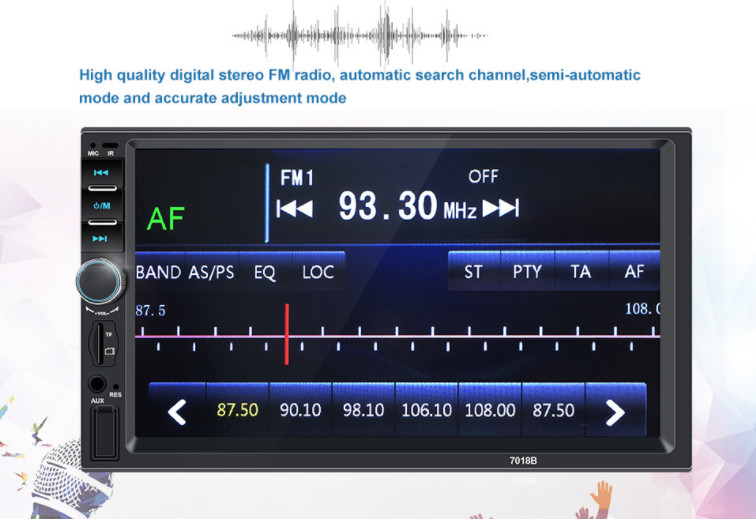 Digital stereo factory price android mp5 player 7018