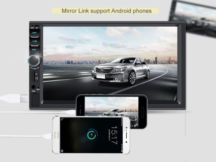 Mobile link supported factory price android mp5 player 7018